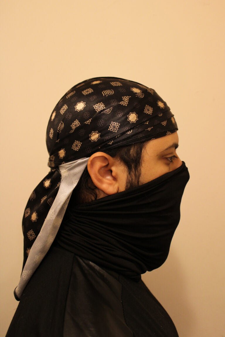 Athari Designer Durag | Black & Gold - AthariWear