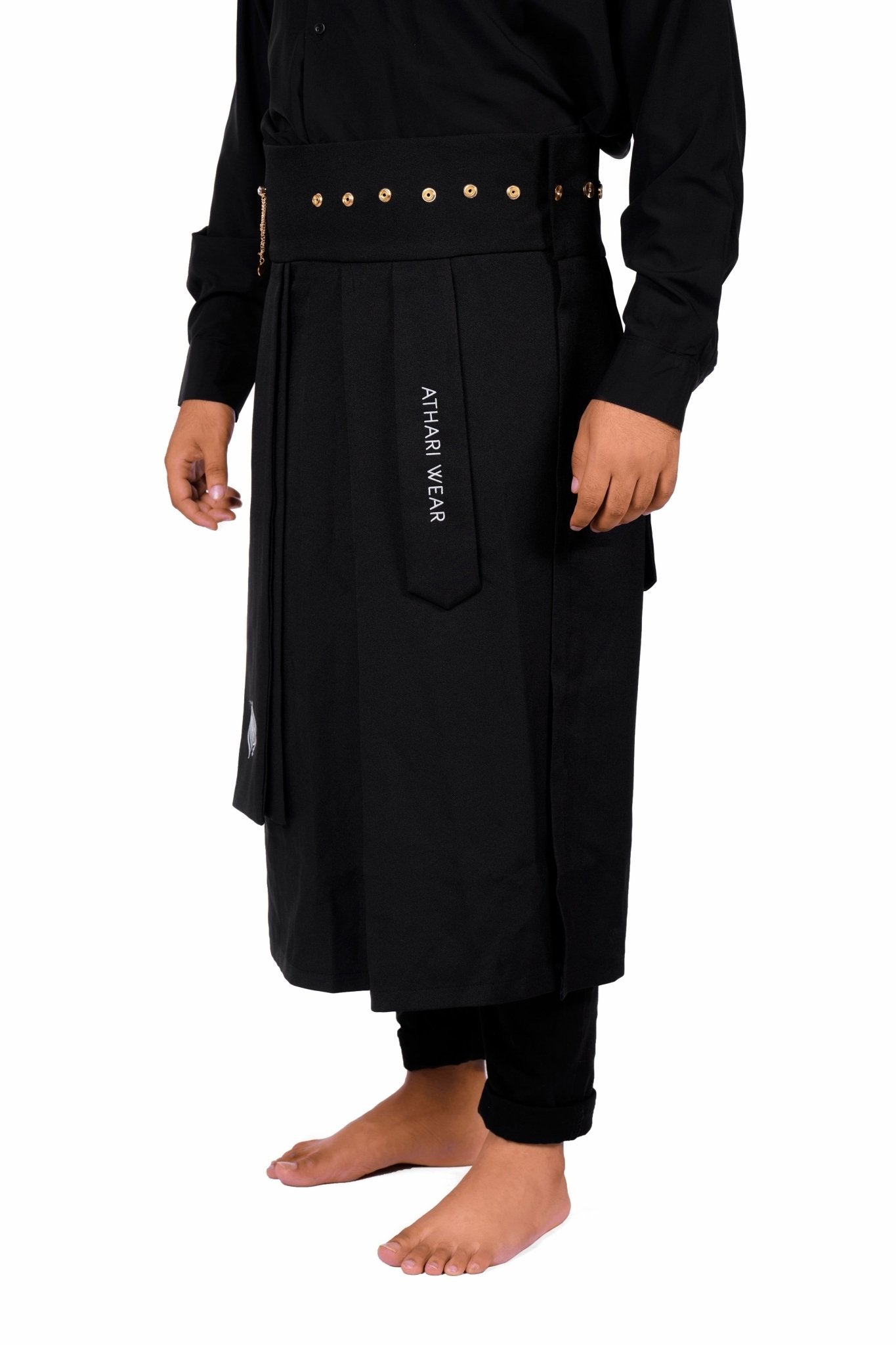 Athari Noir Izāar | High - end Designer Izāar - AthariWear