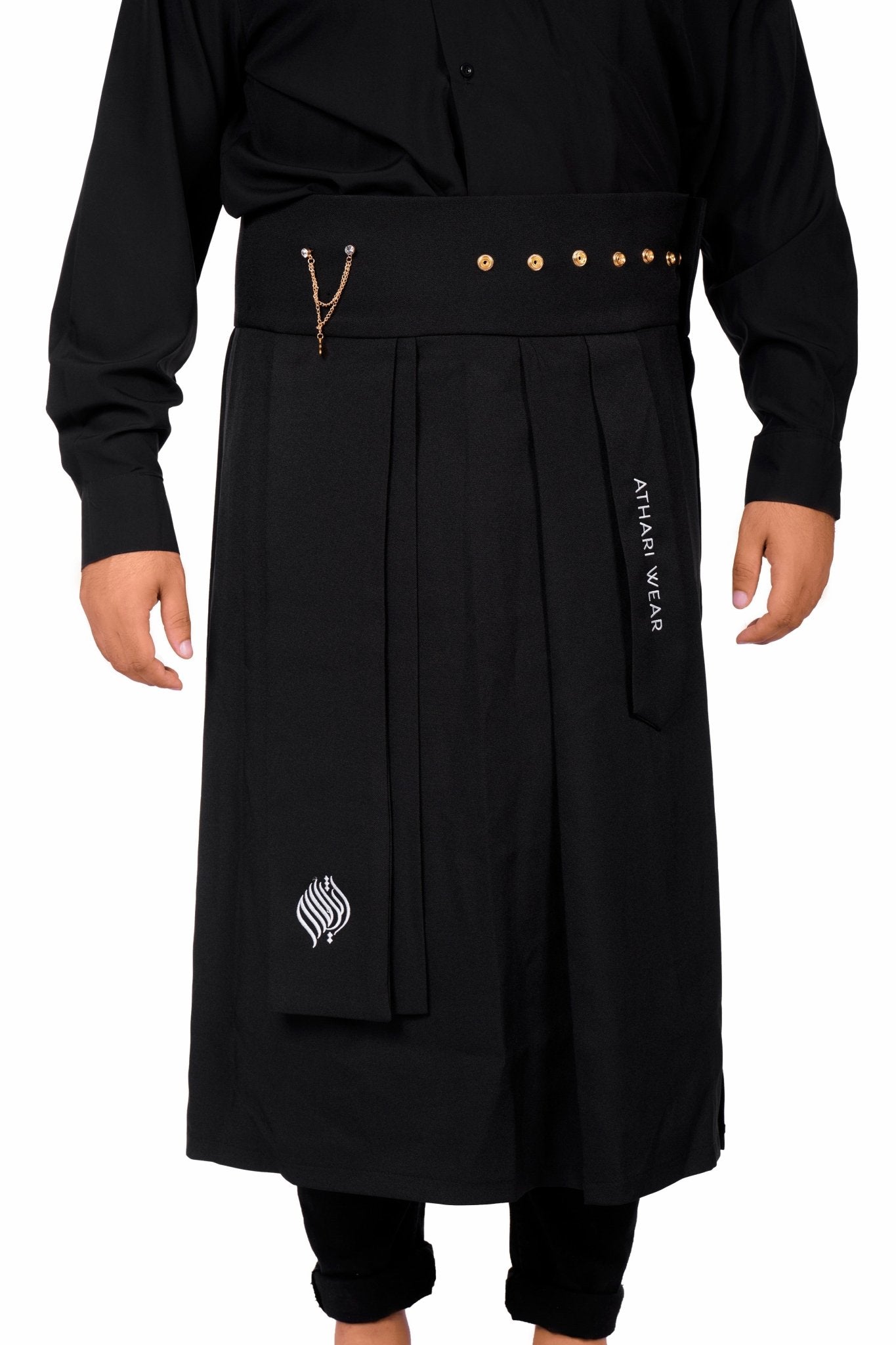 Athari Noir Izāar | High - end Designer Izāar - AthariWear