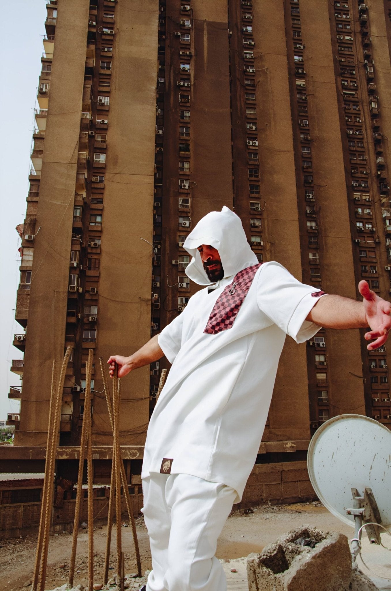 Damier Hoodie T-shirt & Pants Set - AthariWear