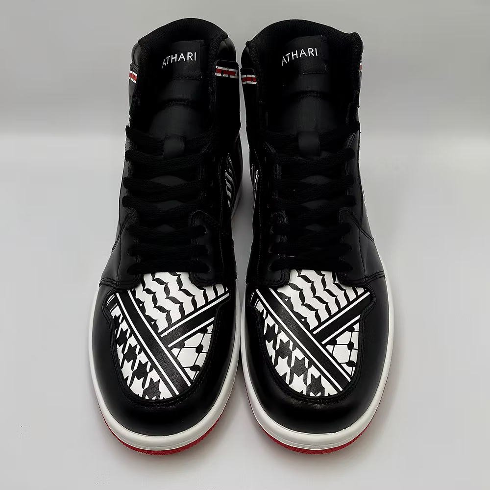 Victory Force 1 | Keffiyeh Sneakers High Top - Athari Wear