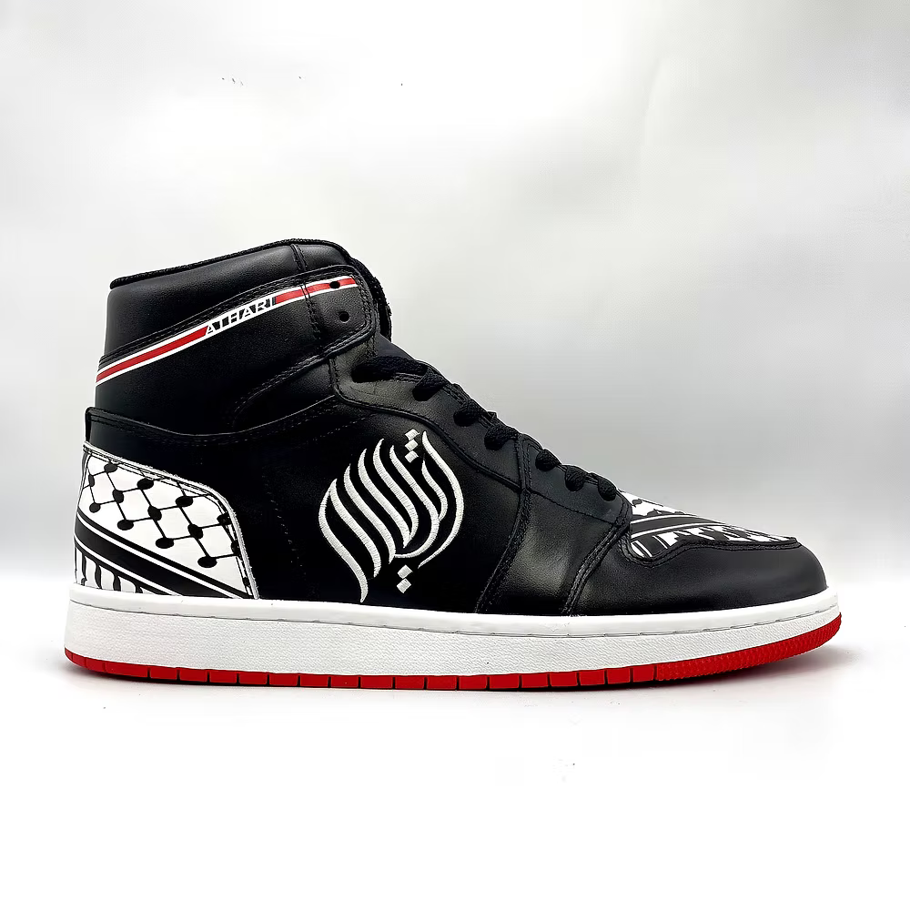 Victory Force 1 | Keffiyeh Sneakers High Top - Athari Wear