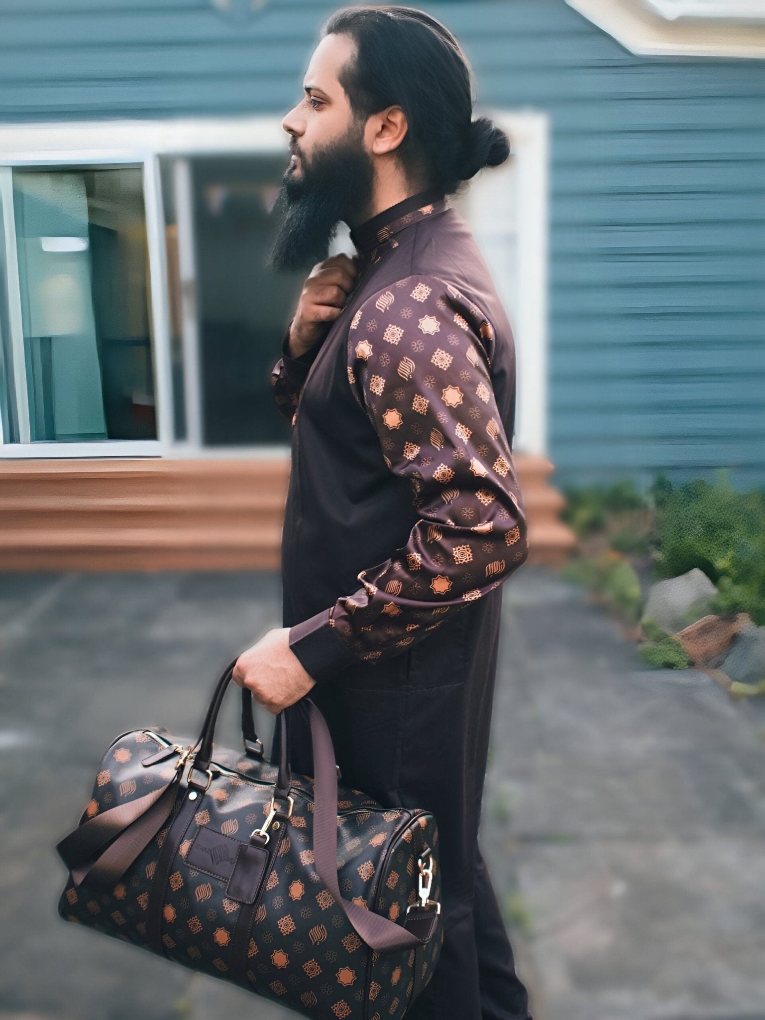 Mocha Monogram Thobe Set | Limited Edition - AthariWear