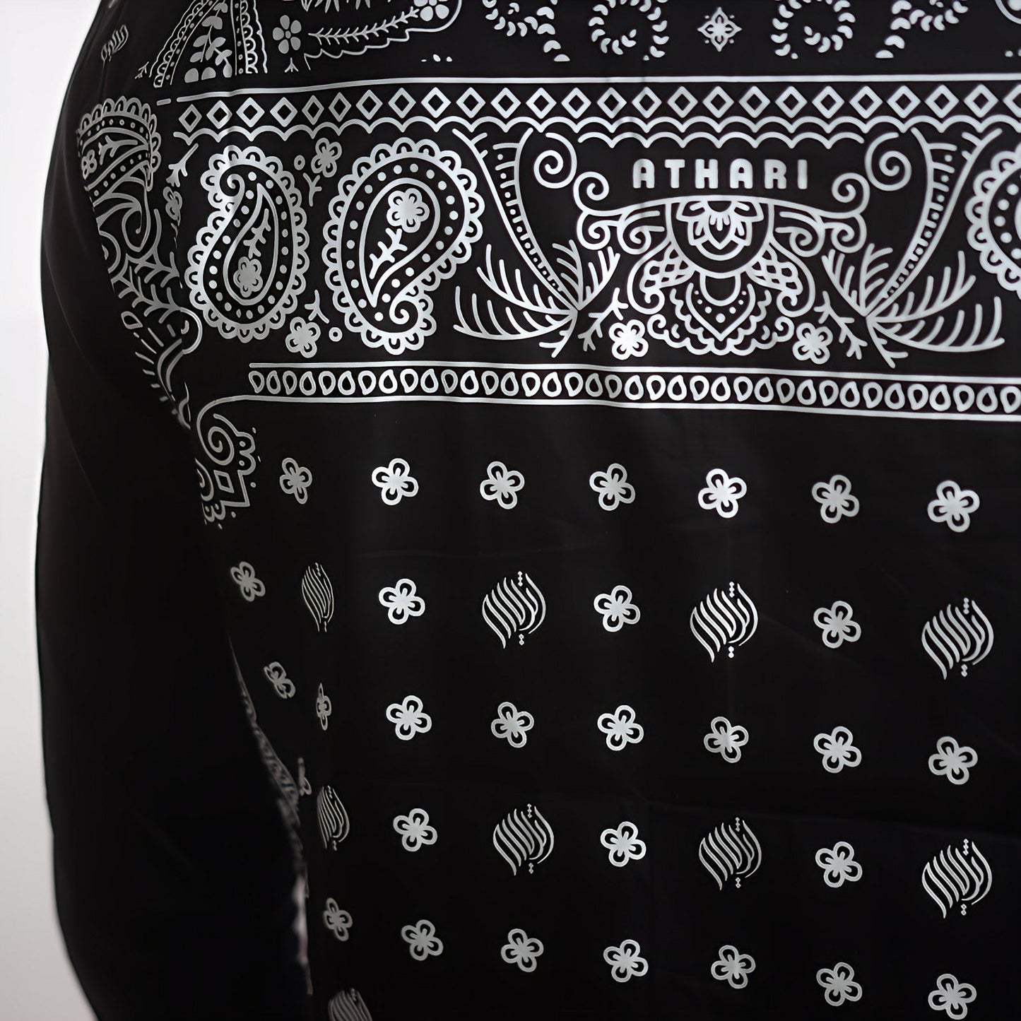 Paisley Bandana Long - line Shirt - AthariWear