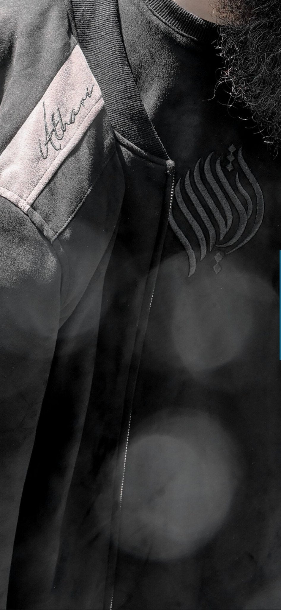 Royal Suede Sweatshirt | Black - AthariWear