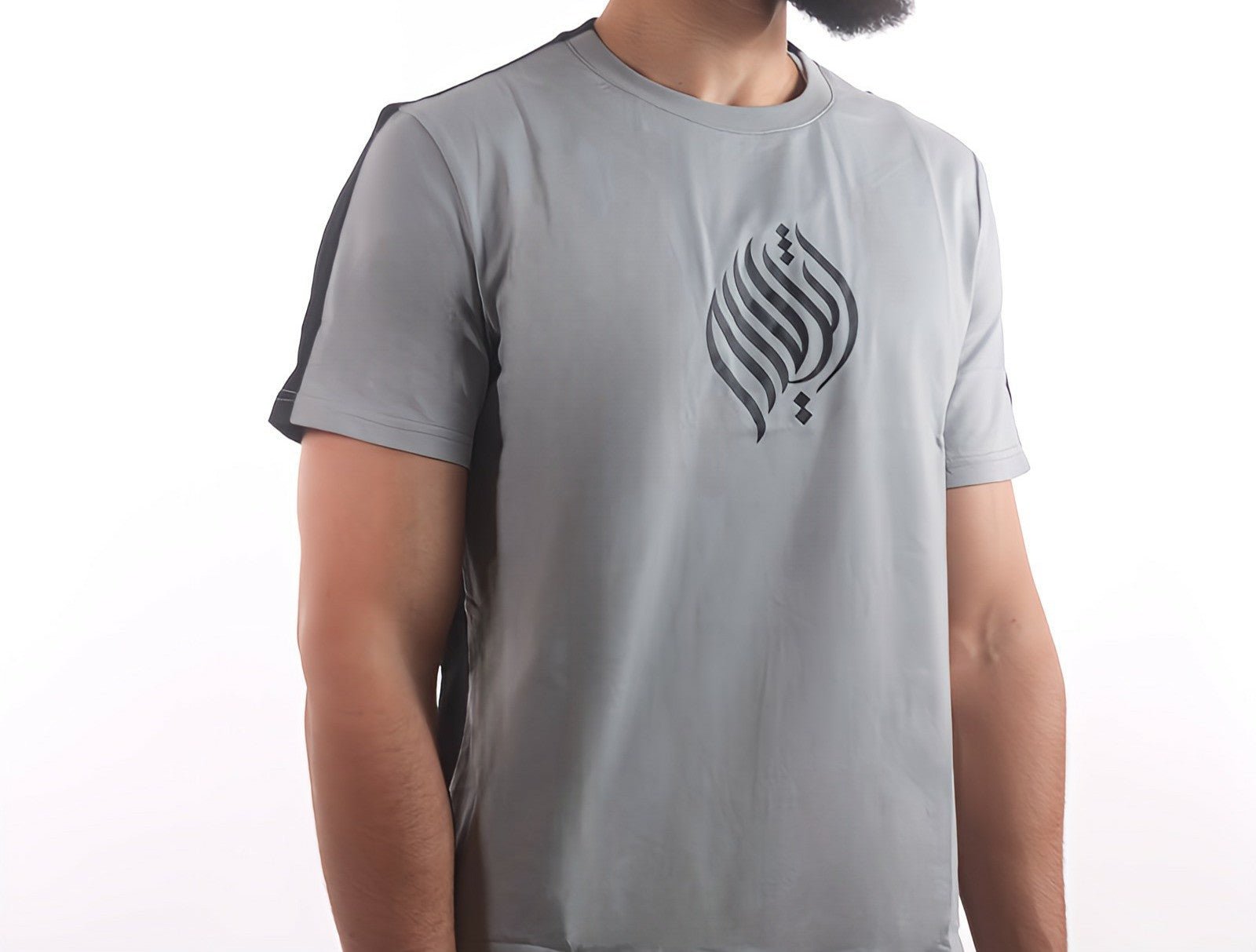 Split Long - line T-shirt | Black & Gray - AthariWear
