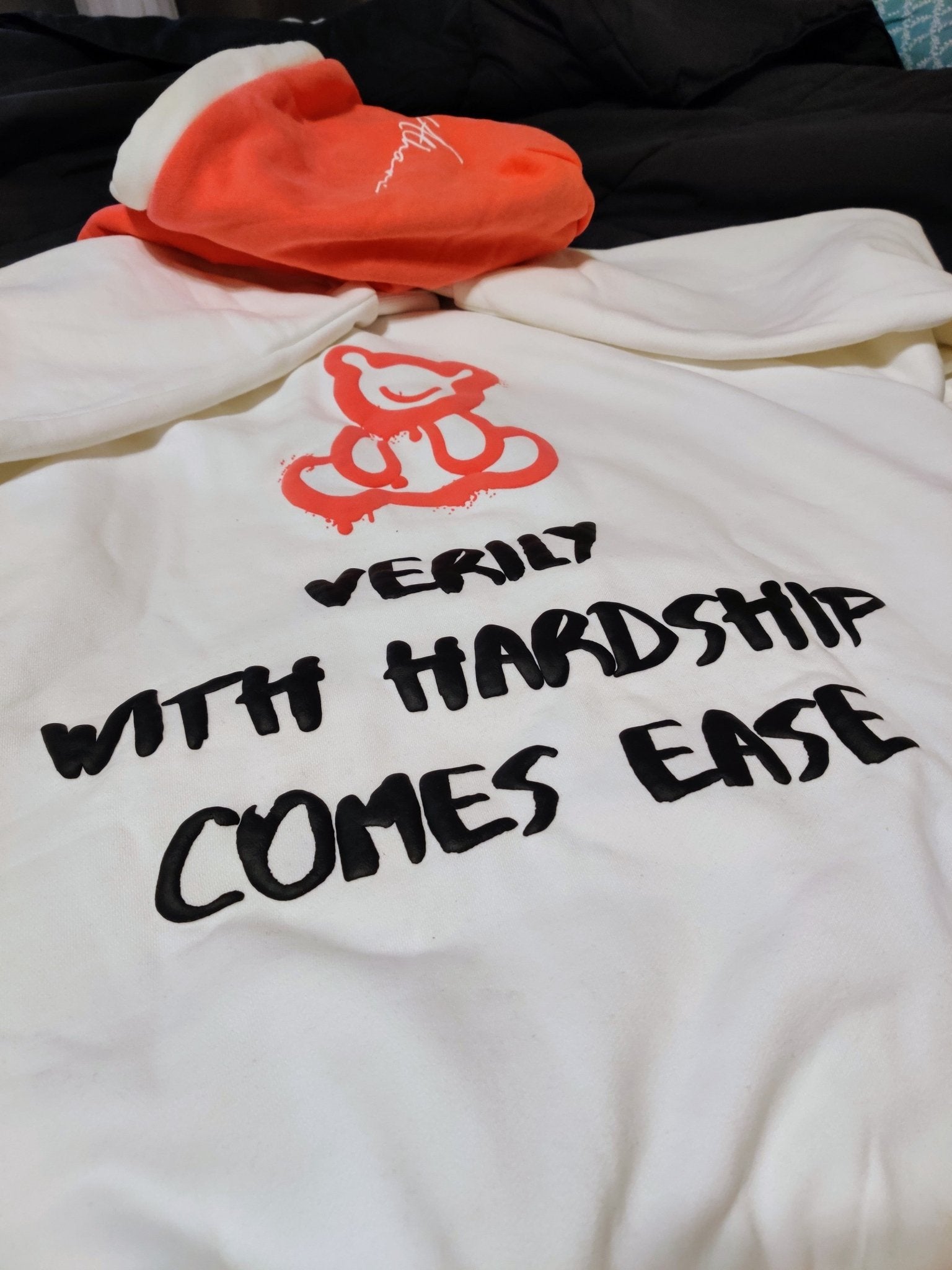 Teddy Bear Puff Print Hoodie - AthariWear