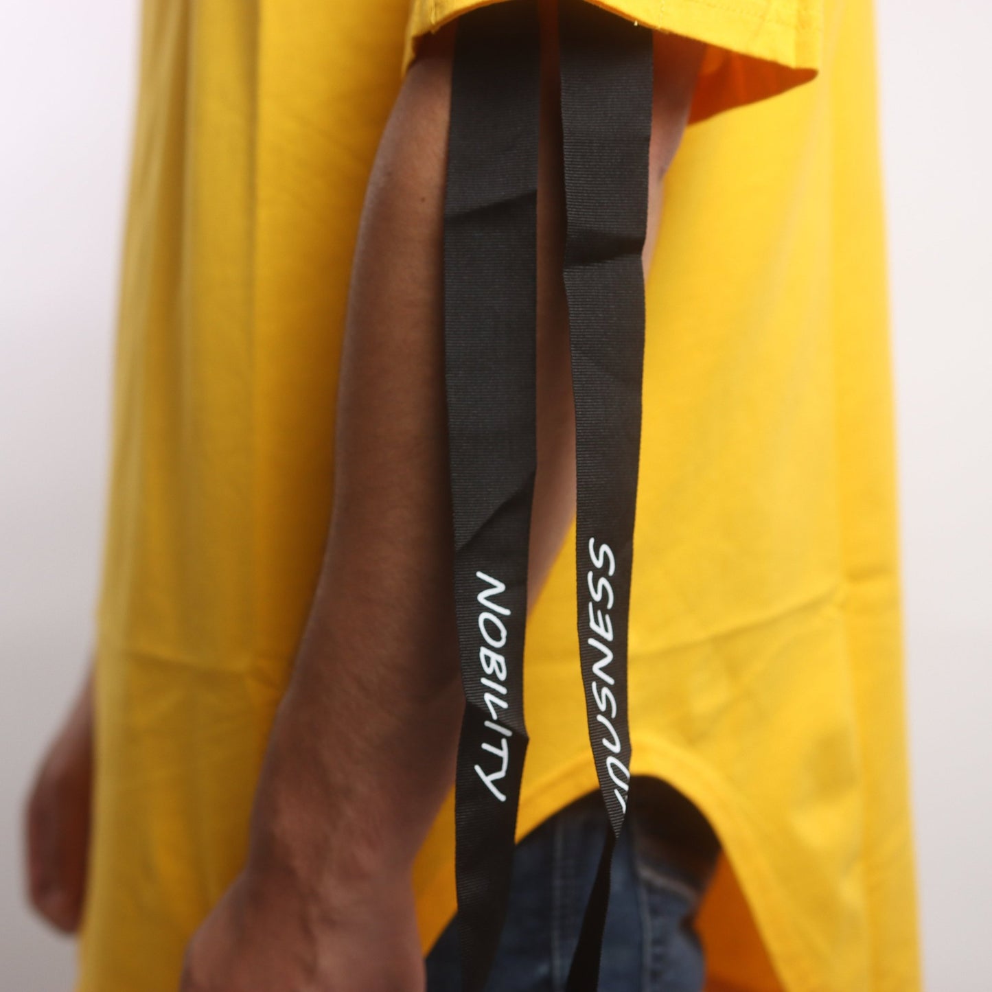 Urban Streetwear Strap T-shirt | Long - line - AthariWear