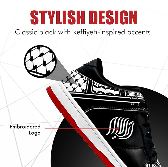 Victory Force 1 | Keffiyeh Sneakers Low Top - Athari Wear