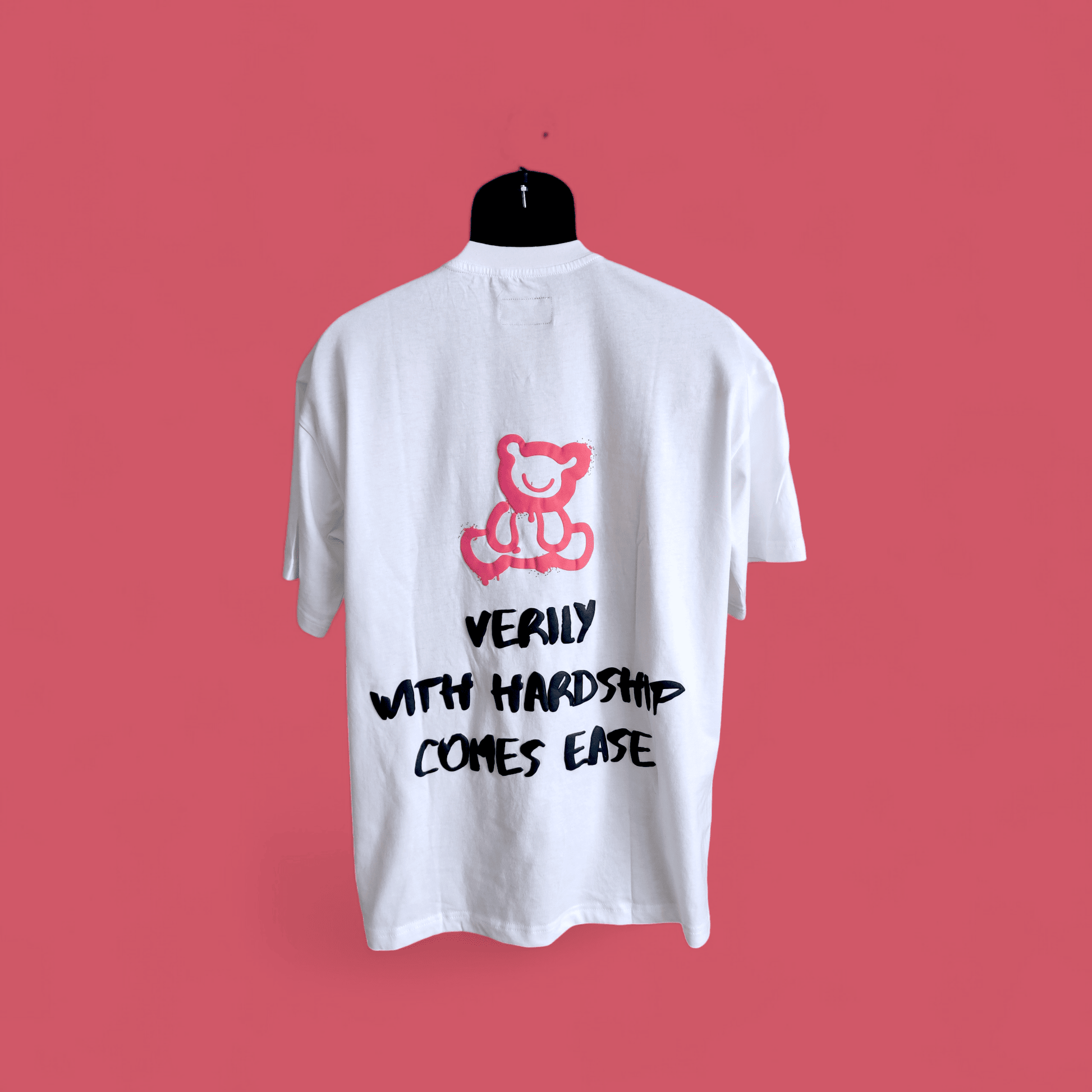 With Hardship Comes Ease Teddy Bear T-shirt - AthariWear