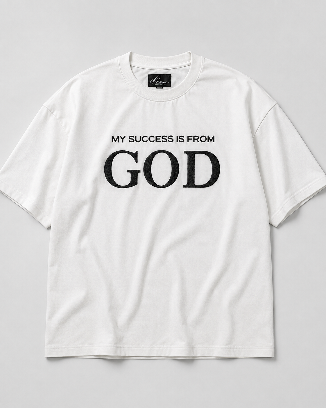 My Success Is From God | Oversized Embroidered Tee