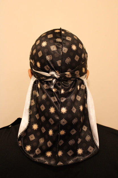 Athari Designer Durag | Black & Gold - AthariWear