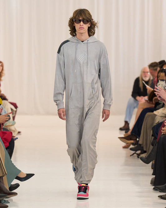 Athari Silver Suede Thobe - Athari Wear