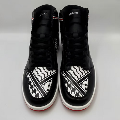 Victory Force 1 | Keffiyeh Sneakers High Top - Athari Wear