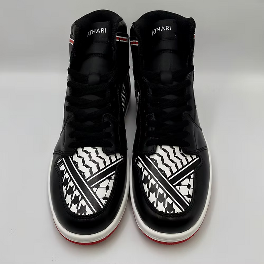 Victory Force 1 | Keffiyeh Sneakers High Top - Athari Wear