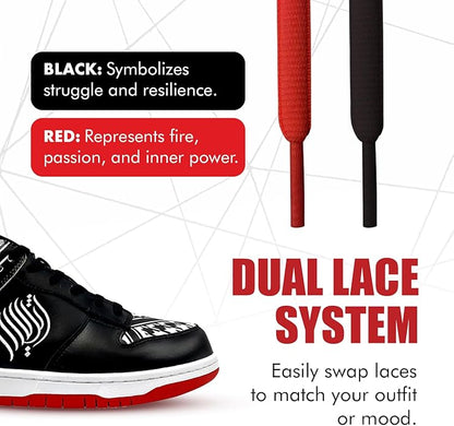 Victory Force 1 | Keffiyeh Sneakers Low Top - Athari Wear